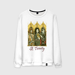 Свитшот хлопковый мужской St trinity, цвет: белый