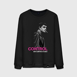 Свитшот хлопковый мужской Joy Division - Control film, цвет: черный