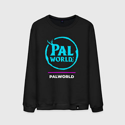 Мужской свитшот Символ Palworld в неоновых цветах