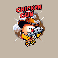 Свитшот хлопковый мужской Chicken Gun - chicken, цвет: миндальный — фото 2