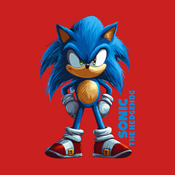 Свитшот хлопковый мужской Sonic - poster style, цвет: красный — фото 2