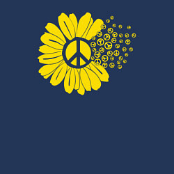 Свитшот хлопковый мужской Цветок мира, цвет: тёмно-синий — фото 2