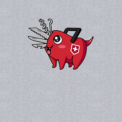 Свитшот хлопковый мужской Швейцарская Почита, цвет: меланж — фото 2