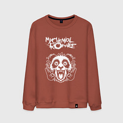 Свитшот хлопковый мужской My Chemical Romance rock panda, цвет: кирпичный