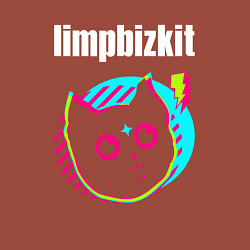 Свитшот хлопковый мужской Limp Bizkit rock star cat, цвет: кирпичный — фото 2