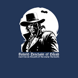 Свитшот хлопковый мужской Dark Tower Роланд Дискейн, цвет: тёмно-синий — фото 2