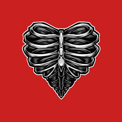 Свитшот хлопковый мужской Ribs heart, цвет: красный — фото 2