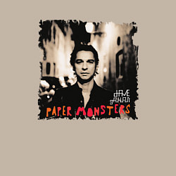 Свитшот хлопковый мужской Depeche Mode - Dave Gahan paper mosters, цвет: миндальный — фото 2
