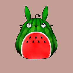 Свитшот хлопковый мужской Тоторо арбузик, цвет: пыльно-розовый — фото 2