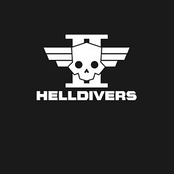 Свитшот хлопковый мужской Helldivers 2: Logo, цвет: черный — фото 2