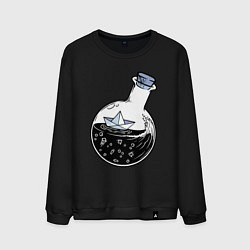 Мужской свитшот Кораблик в колбе