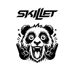 Свитшот хлопковый мужской Skillet - rock panda, цвет: белый — фото 2