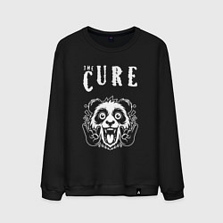 Свитшот хлопковый мужской The Cure rock panda, цвет: черный