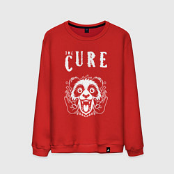 Свитшот хлопковый мужской The Cure rock panda, цвет: красный