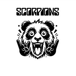 Свитшот хлопковый мужской Scorpions - rock panda, цвет: белый — фото 2