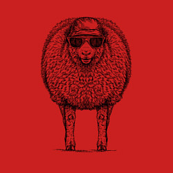 Свитшот хлопковый мужской Овечка модная, цвет: красный — фото 2