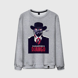 Свитшот хлопковый мужской Django - Jamie Foxx, цвет: меланж