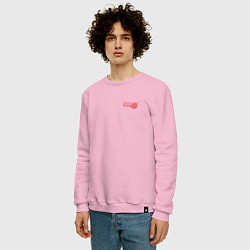 Свитшот хлопковый мужской Банда пельменей, цвет: светло-розовый — фото 2