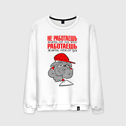 Мужской свитшот Бульдог - философ