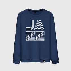 Свитшот хлопковый мужской Jazz vibe, цвет: тёмно-синий