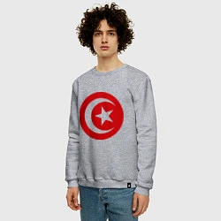 Свитшот хлопковый мужской Тунис, цвет: меланж — фото 2