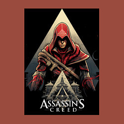 Свитшот хлопковый мужской Assassins creed красный костюм, цвет: кирпичный — фото 2