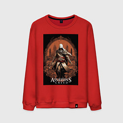 Свитшот хлопковый мужской Assassins creed древний Рим, цвет: красный