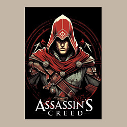 Свитшот хлопковый мужской Assassins creed профиль игрока, цвет: миндальный — фото 2