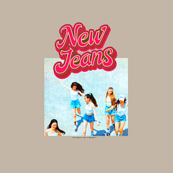 Свитшот хлопковый мужской New Jeans wibes, цвет: миндальный — фото 2