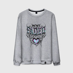 Мужской свитшот Сердце никогда не увядает