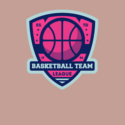 Свитшот хлопковый мужской Баскетбольная командная лига, цвет: пыльно-розовый — фото 2