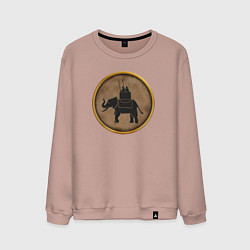 Свитшот хлопковый мужской Мятежники-карфагеняне Rome: Total War, цвет: пыльно-розовый