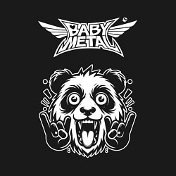 Свитшот хлопковый мужской Babymetal rock panda, цвет: черный — фото 2