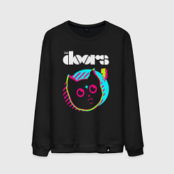 Мужской свитшот The Doors rock star cat