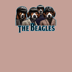 Свитшот хлопковый мужской Beatles beagles, цвет: пыльно-розовый — фото 2