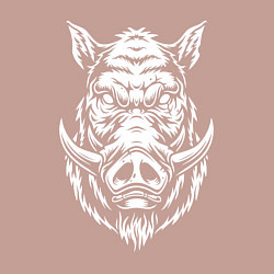 Свитшот хлопковый мужской Голова кабана, цвет: пыльно-розовый — фото 2