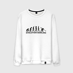 Мужской свитшот Эволюция боулинга