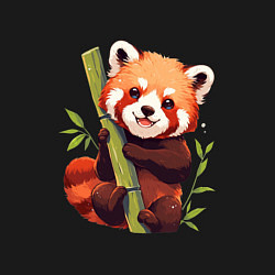 Свитшот хлопковый мужской The Red Panda, цвет: черный — фото 2