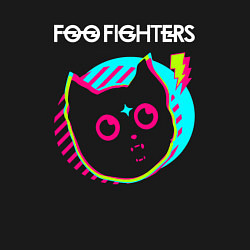 Свитшот хлопковый мужской Foo Fighters rock star cat, цвет: черный — фото 2