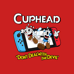 Свитшот хлопковый мужской Switch cuphead, цвет: красный — фото 2