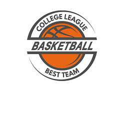 Свитшот хлопковый мужской Basketball best team, цвет: белый — фото 2