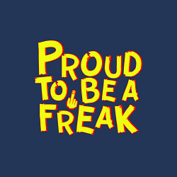 Свитшот хлопковый мужской Proud to be a freak, цвет: тёмно-синий — фото 2