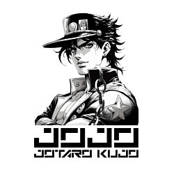 Свитшот хлопковый мужской Jotaro Kujo - jojo ai art, цвет: белый — фото 2