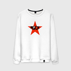 Мужской свитшот Rock star red white