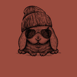 Свитшот хлопковый мужской Модный зайчишка, цвет: кирпичный — фото 2