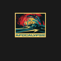 Свитшот хлопковый мужской Апокалипсис скоро, цвет: черный — фото 2