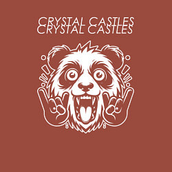 Свитшот хлопковый мужской Crystal Castles rock panda, цвет: кирпичный — фото 2