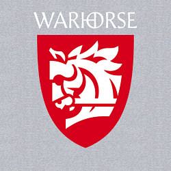 Свитшот хлопковый мужской Warhorse logo, цвет: меланж — фото 2