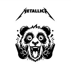 Свитшот хлопковый мужской Metallica - rock panda, цвет: белый — фото 2