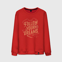 Мужской свитшот Следуй за своей мечтой